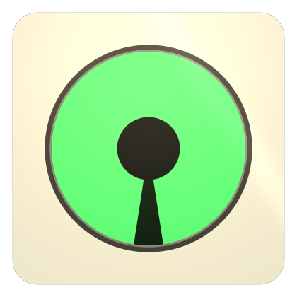 A magic eye, shadow part closed
