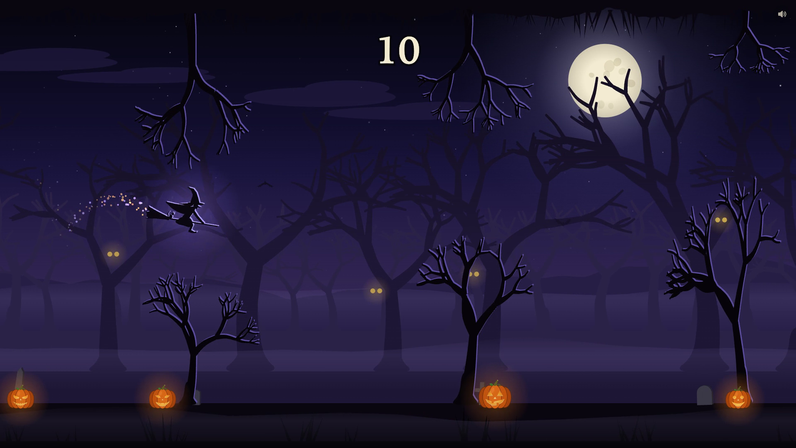 Broomstick — A witch, a broom, and trees that were there first
