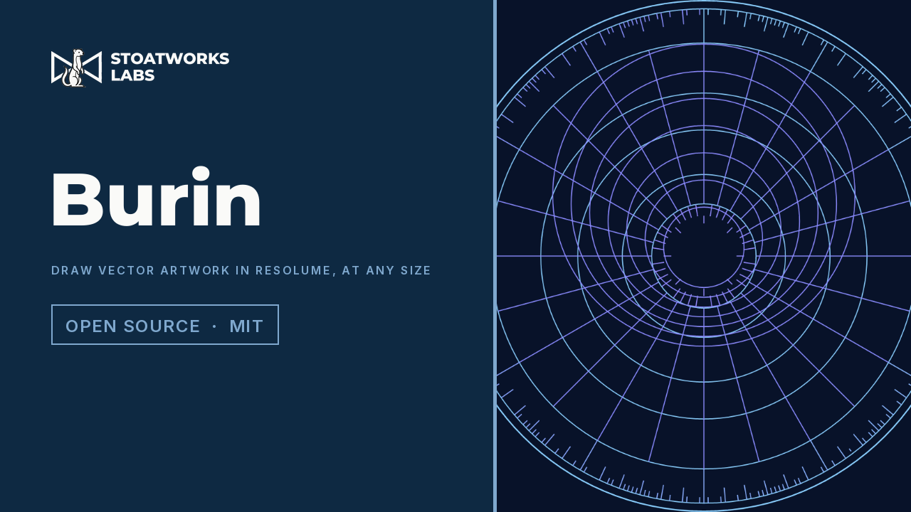 Burin — Draw vector artwork in Resolume, at any size