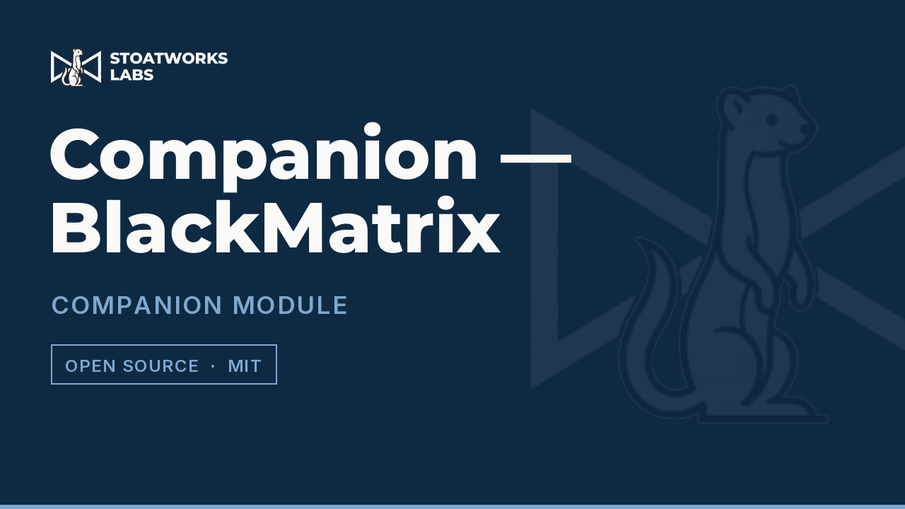 Companion — BlackMatrix — Companion module