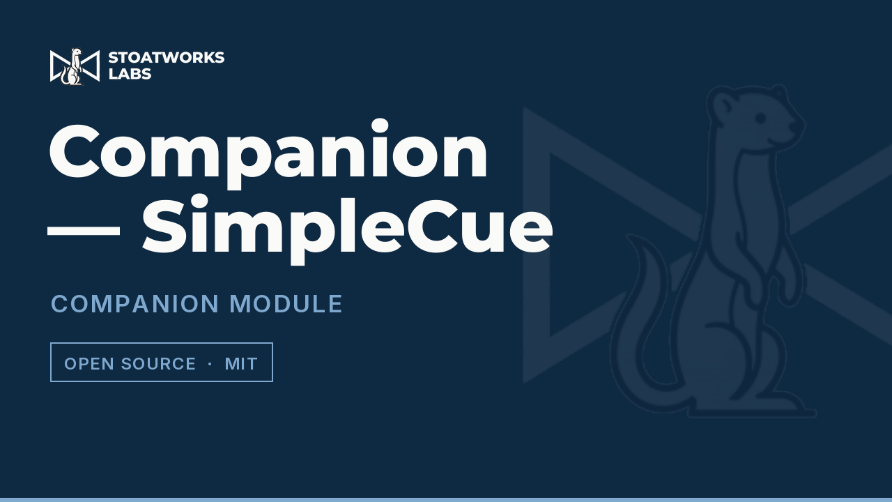 Companion — SimpleCue — Companion module