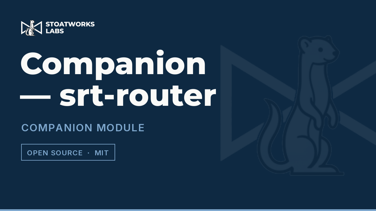 Companion — srt-router — Companion module