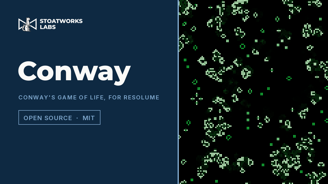 Conway — Conway's Game of Life, for Resolume