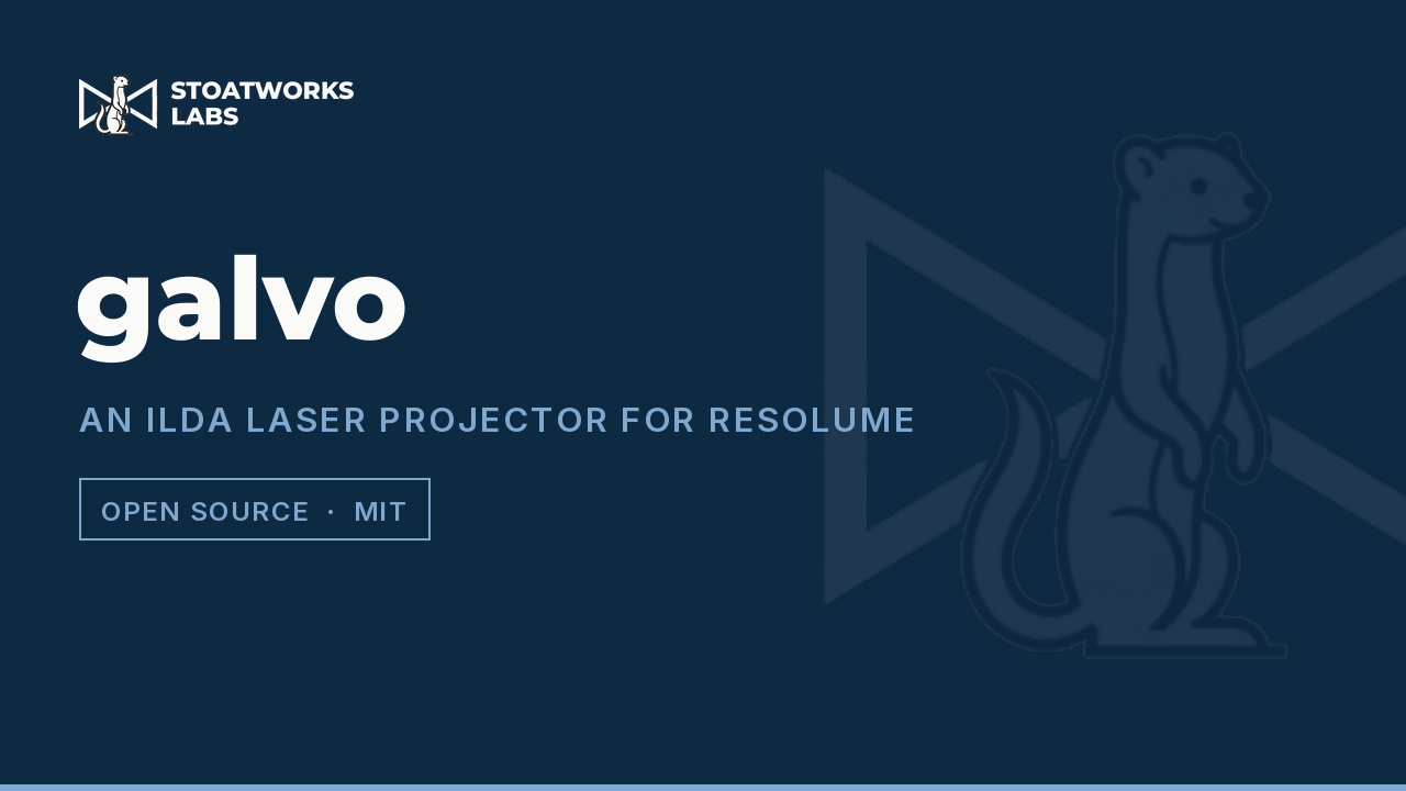 galvo — An ILDA laser projector for Resolume