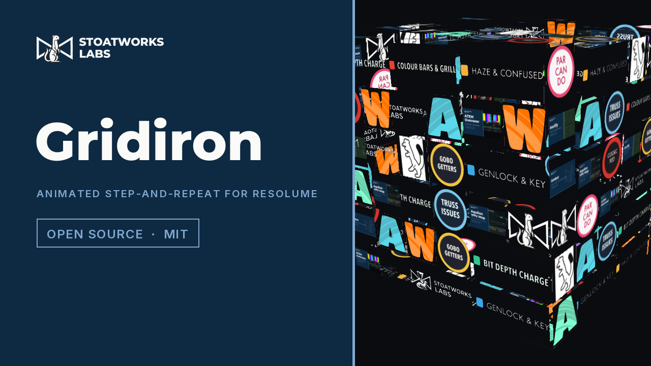 Gridiron — Animated step-and-repeat for Resolume