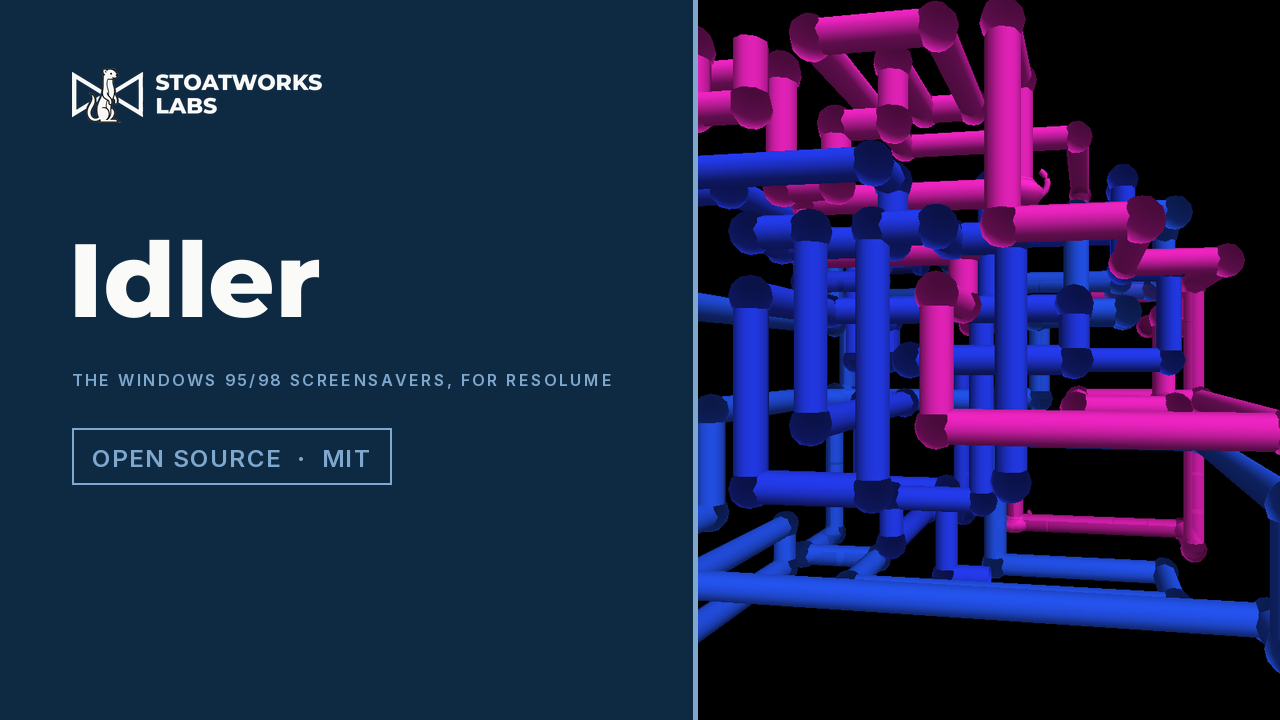 Idler — The Windows 95/98 screensavers, for Resolume