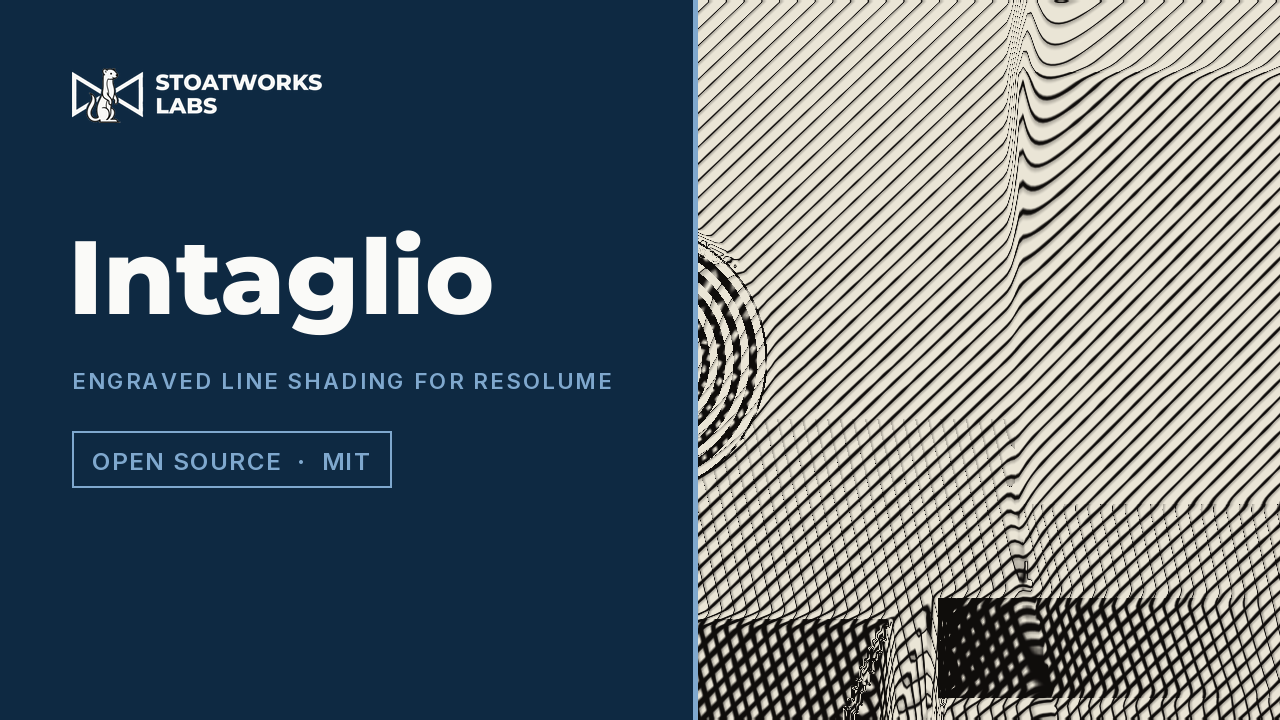 Intaglio — Engraved line shading for Resolume
