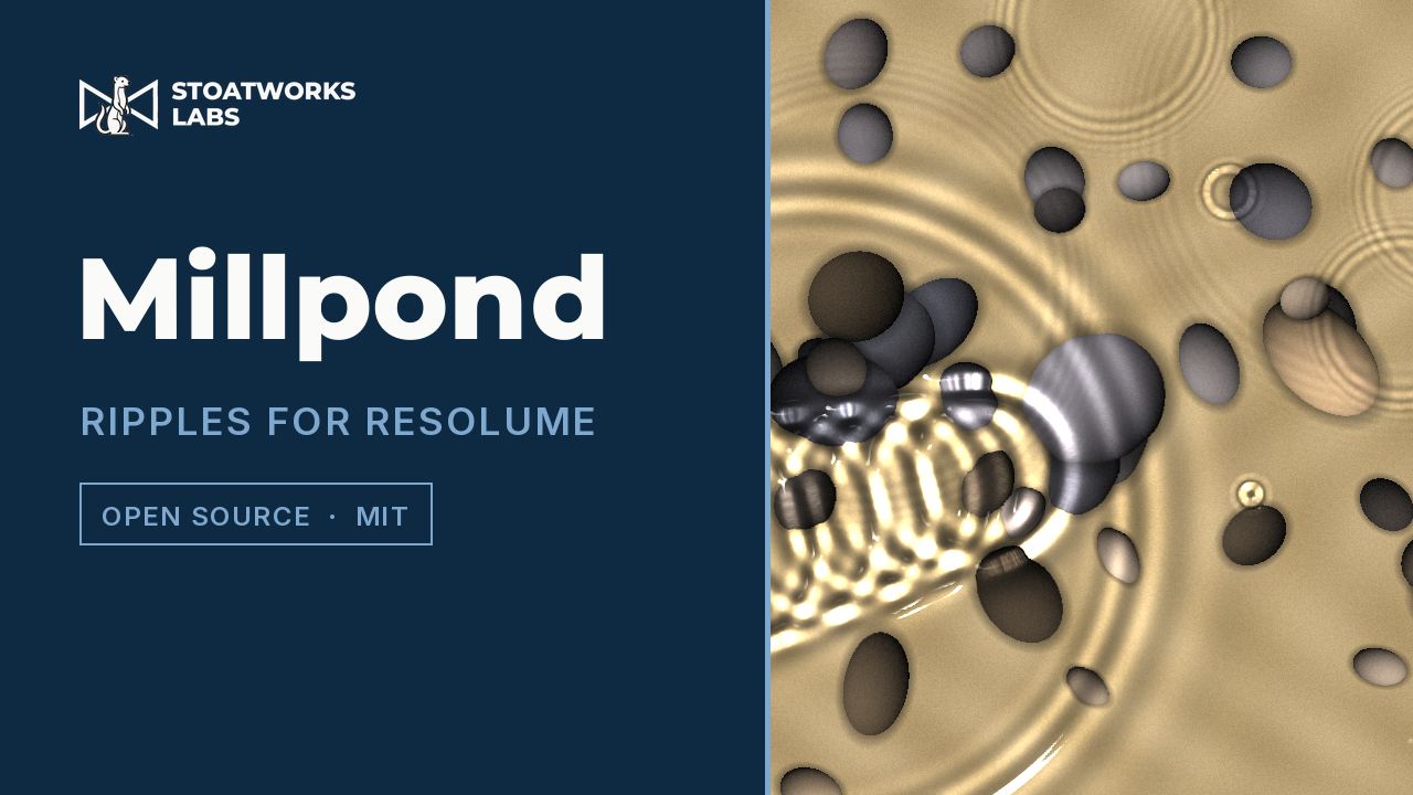 Millpond — Ripples for Resolume