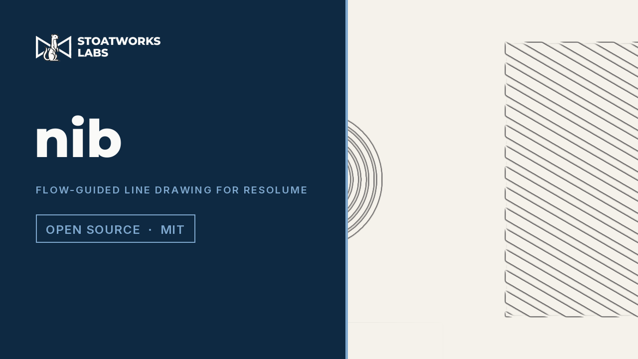 nib — Flow-guided line drawing for Resolume