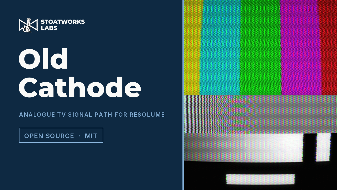 Old Cathode — Analogue TV signal path for Resolume