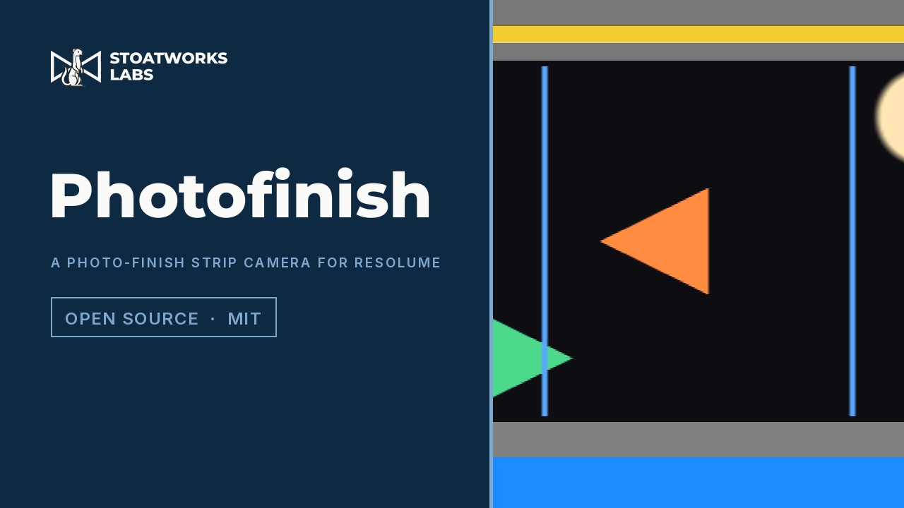 Photofinish — A photo-finish strip camera for Resolume