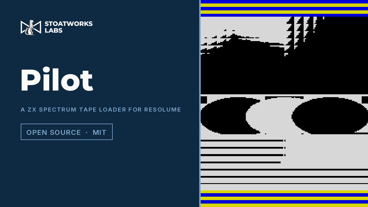 Pilot — A ZX Spectrum tape loader for Resolume
