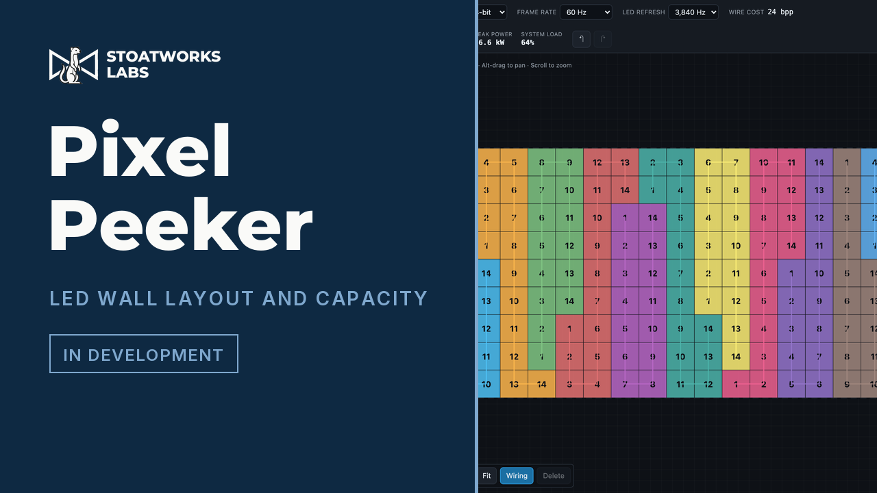 Pixel Peeker — LED wall layout, port patching and capacity