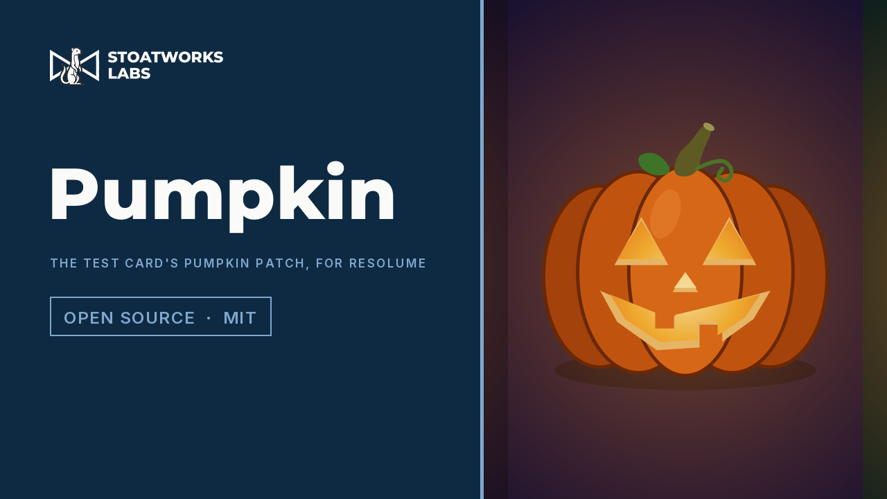 Pumpkin — The Test Card's pumpkin patch, for Resolume