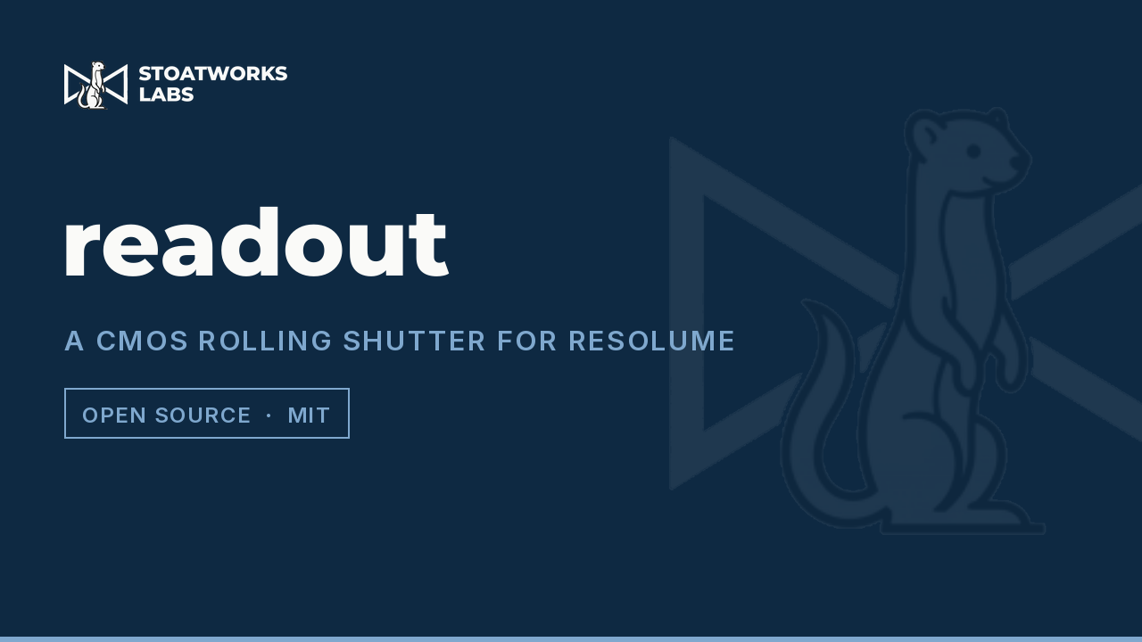 readout — A CMOS rolling shutter for Resolume