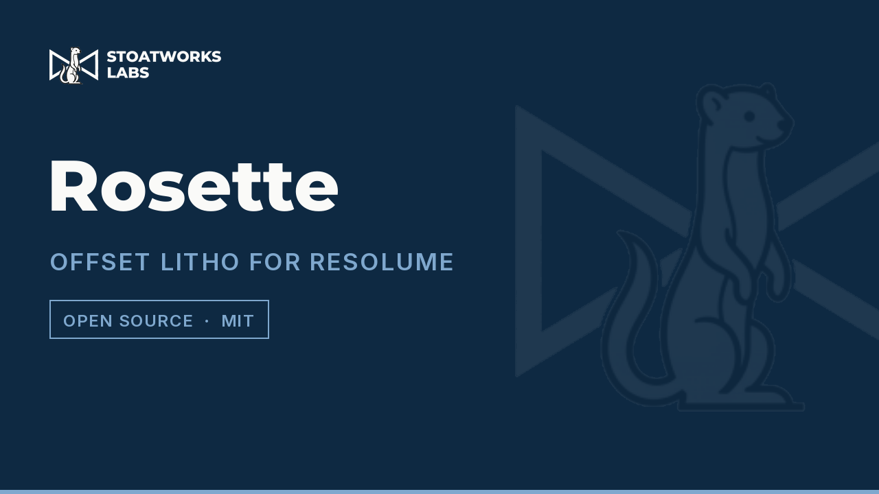 Rosette — Offset litho for Resolume