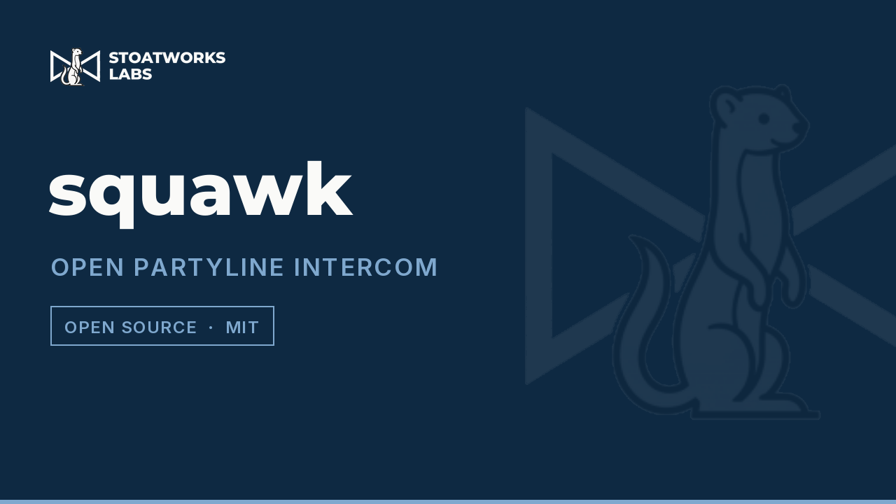 squawk — Open partyline intercom
