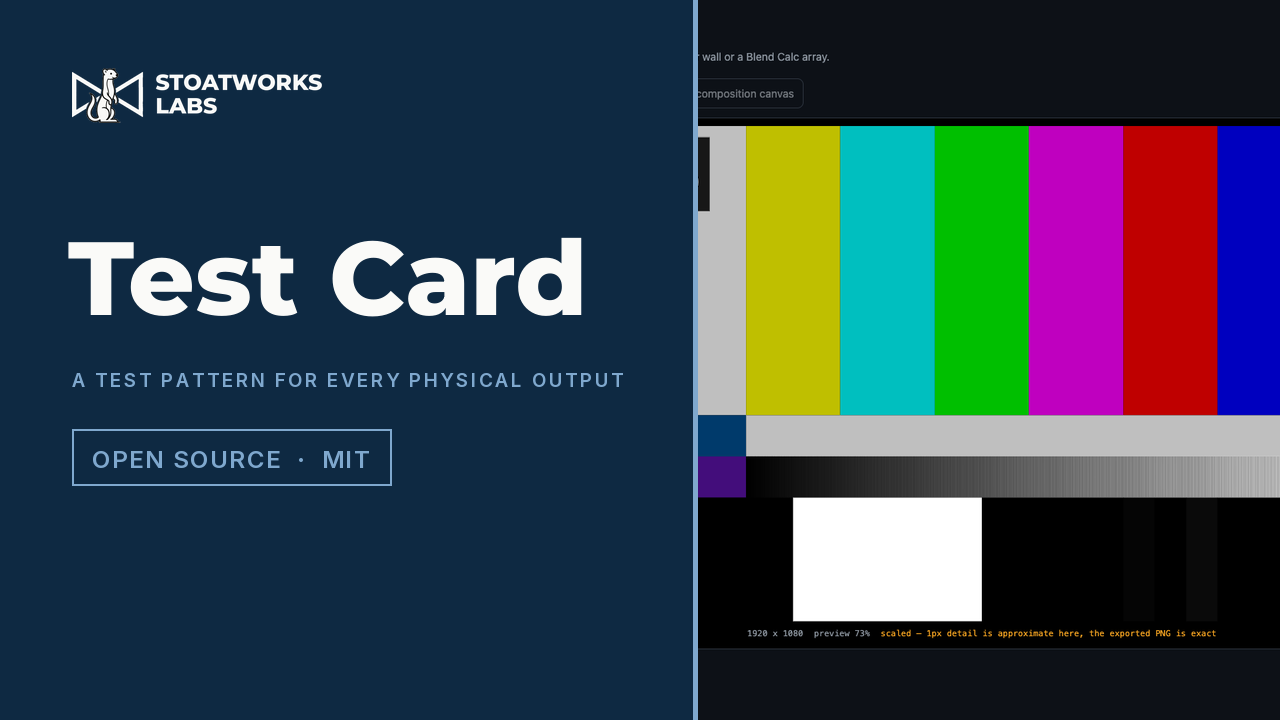 Test Card — A test pattern for every physical output
