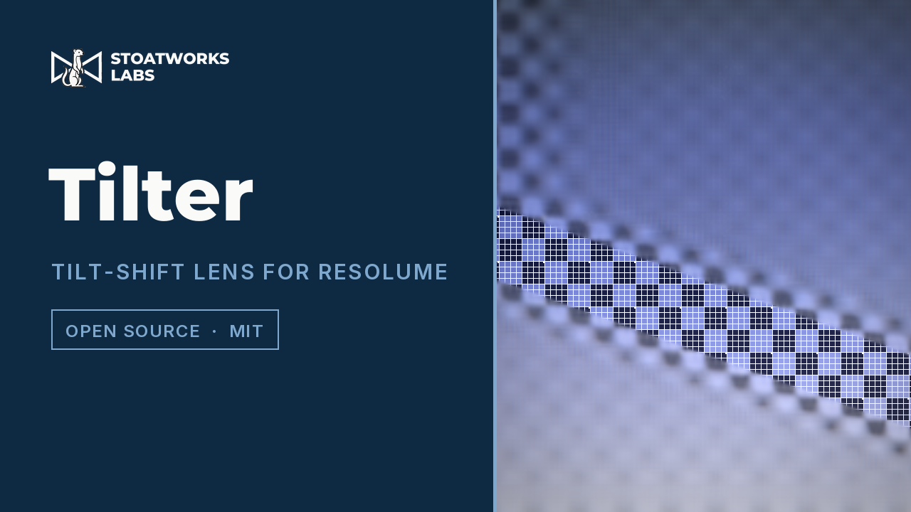 Tilter — Tilt-shift lens for Resolume