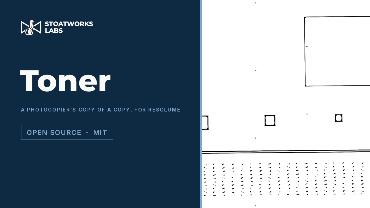 Toner — A photocopier's copy of a copy, for Resolume