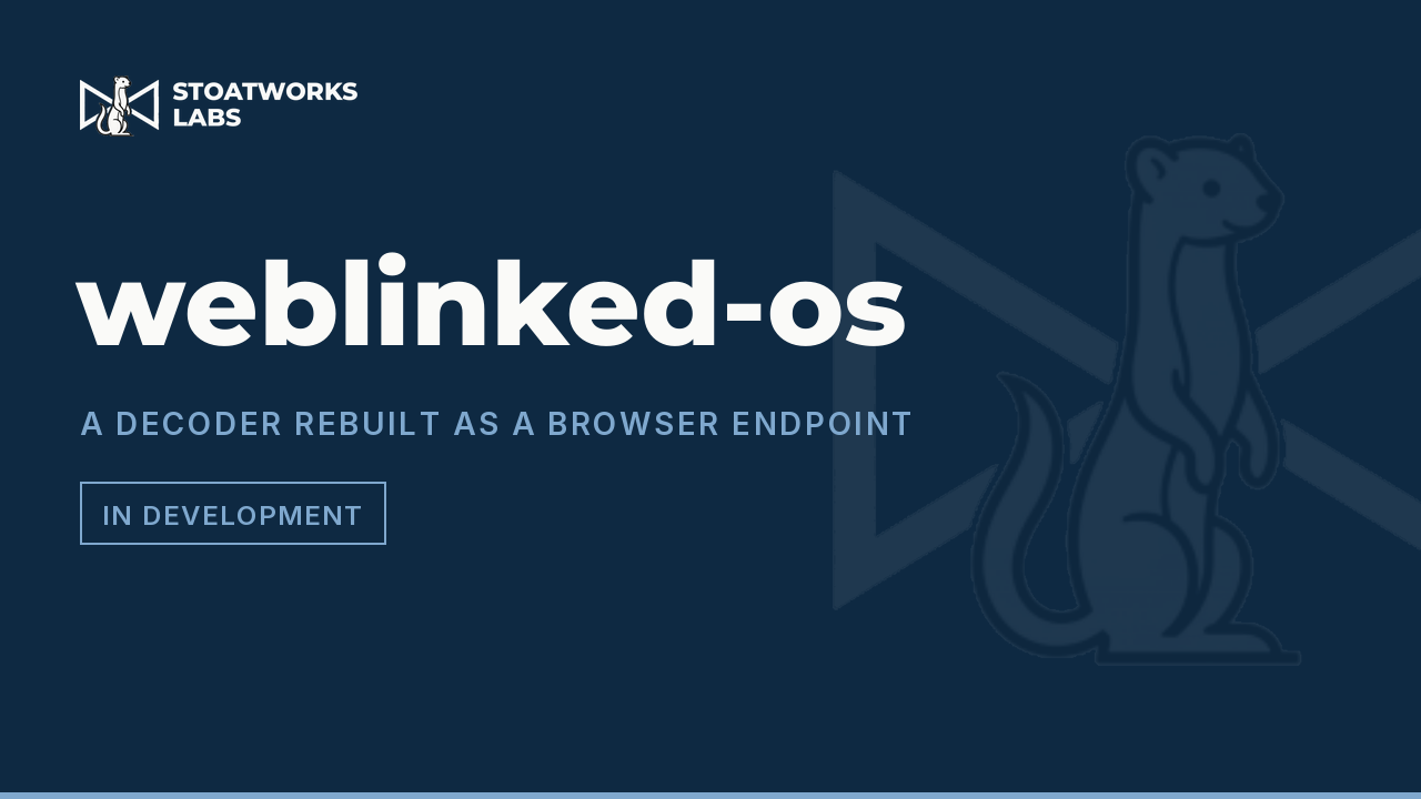 weblinked-os — A decoder rebuilt as a browser endpoint
