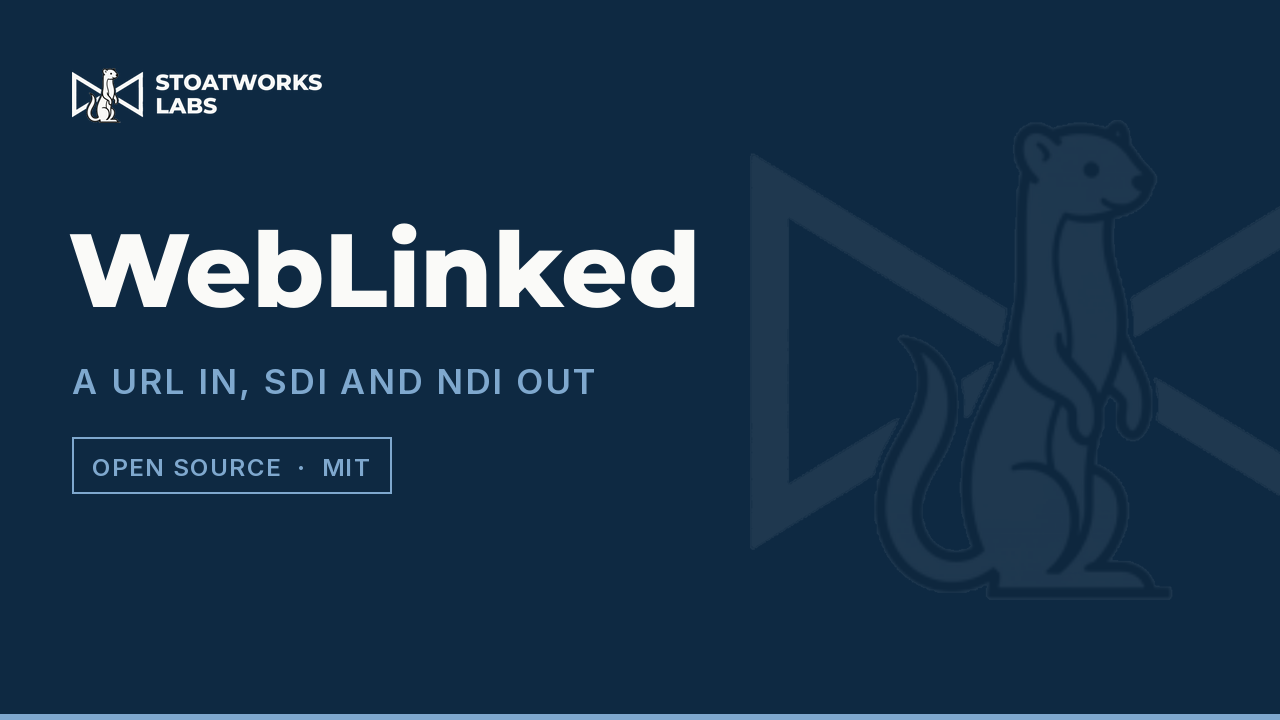 WebLinked — A URL in, SDI and NDI out