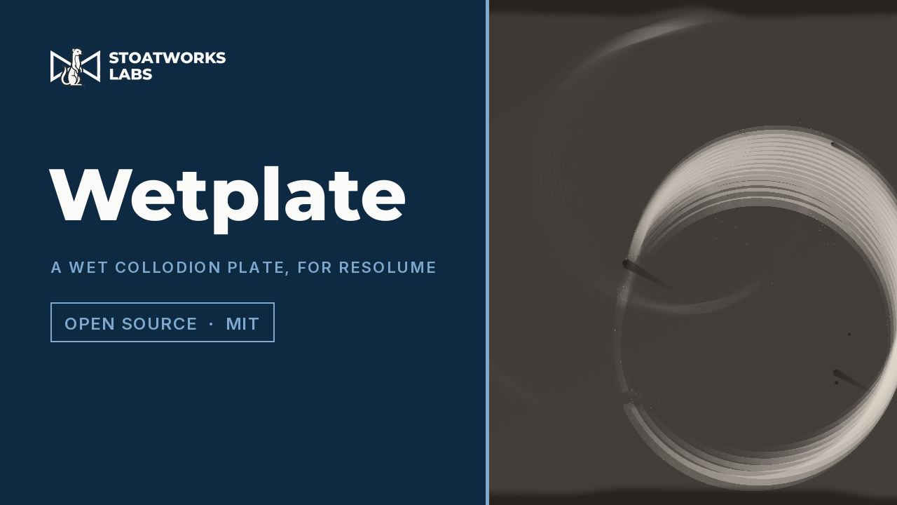 Wetplate — A wet collodion plate, for Resolume