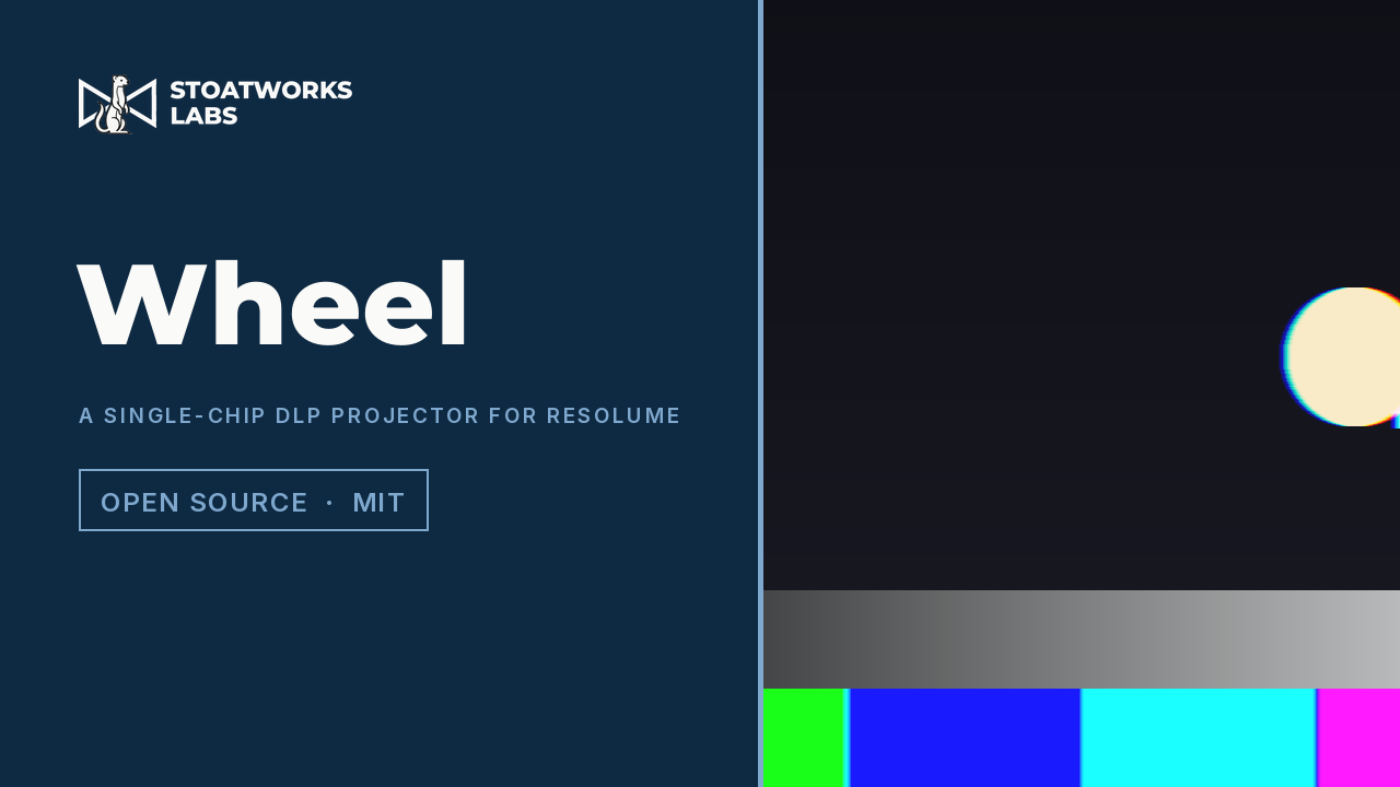 Wheel — A single-chip DLP projector for Resolume